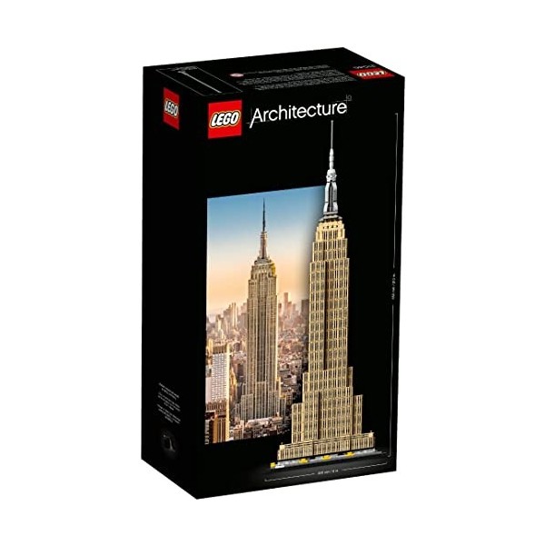 LEGO 21046 Architecture L’Empire State Building, Loisirs Créatifs Adultes Cadeau Adolescent 16 Ans, Maquettes et Modélisme