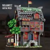 Reobrix 66017 Crusader Inn Blocs de serrage, 3214 pièces, grande maison de la série Medieval Castle, MOC Creative STEM Jouet 