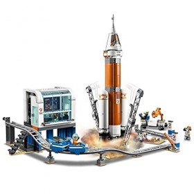 LEGO®-City La fusée spatiale et sa station de lancement Enfant 7 Ans et Plus, Jouet de Construction, 837 Pièces 60228