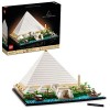 LEGO Architecture Grande Pyramide de Gizeh 21058, Kit de construction de modélisme de décoration dintérieur, activité créati