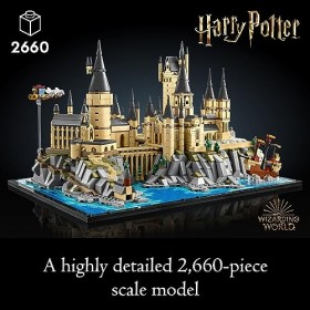 LEGO Harry Potter - Château et terrains de Poudlard - 76419 - Idée cadeau pour adultes - Modèle de présentation à construire 