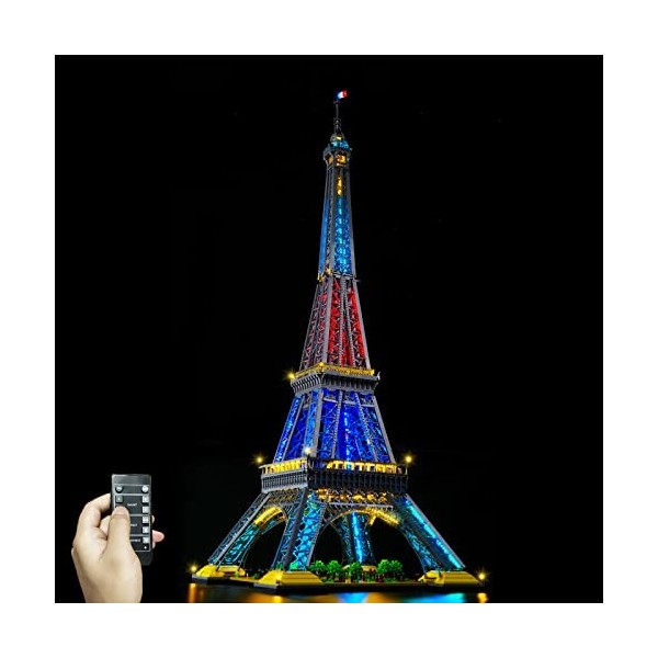 cooldac Kit déclairage LED pour Lego 10307 The Eiffel Tower Building Kit déclairage LED compatible avec Lego 10307 Tour Eif
