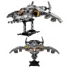 Doyomtoy Sci-FI Fighter Jet Block Set, Phantom Attack Jet Model Blocks, Cadeau danniversaire pour Enfants et Adultes, pièce 