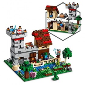 LEGO 21161 Minecraft La Boîte de Construction 3.0, Ensemble 2-en-1 Jouet Château Fort et Ferme avec Les Figurines Steve, Alex