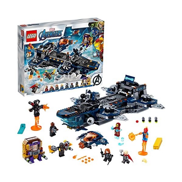 LEGO 76153 Super Heroes Lhéliporteur des Avengers