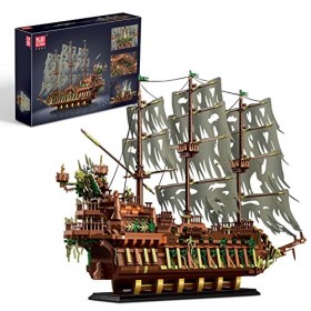 Mould King Ensemble de Blocs de Construction de Bateau Pirate, Jouets de Blocs de Construction de modèle de Bateau 13138 pour