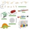 𝟮𝟬𝟮𝟯 Kit de Peinture de Dinosaure, 64 Pièces Toys Kit de Peinture Dinosaures, Kits de Loisirs Créatifs Cadeaux dAnniversaire