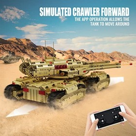 Mould King 20011 Technic RC Tank Building Blocks Mammoth Super Tank Clamp Building Blocks, Modèle de véhicule Militaire Blocs