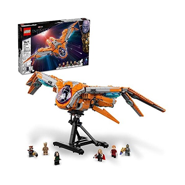 LEGO Marvel The Guardians’ Ship 76193 Space Battleship Building Kit. 6 Minifigures Include Star-Lord and Thor. New 2021 1,90