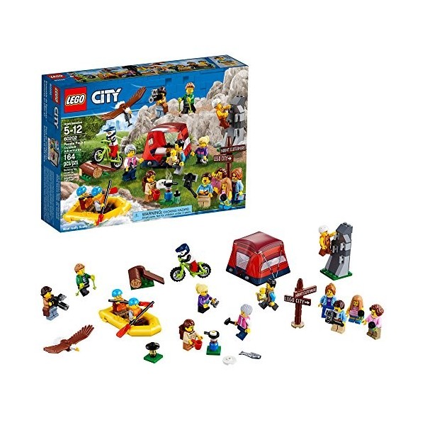Lego City Ensemble de Figurines - Les Aventures en Plein air 60202 164 pièces 