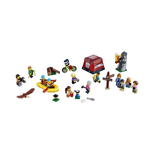 Lego City Ensemble de Figurines - Les Aventures en Plein air 60202 164 pièces 