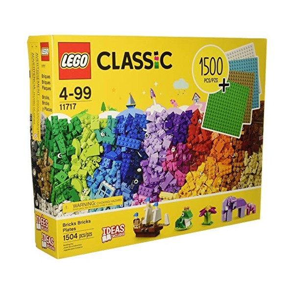 LEGO Classic Bricks Bricks Plates 1504 Pieces with Plates Included