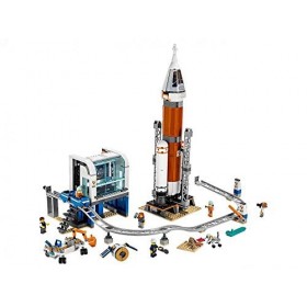 LEGO City Space 60228 La fusée Spatiale et sa Station de Lancement avec Centre Spatial 837 pièces 