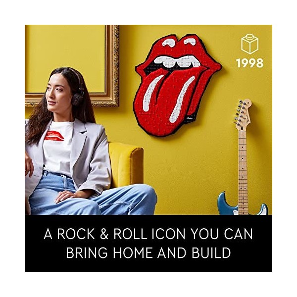 LEGO Art The Rolling Stones 31206 Kit de construction pour les fans de musique rock et les adultes 1998 pièces 