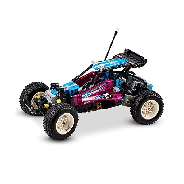 LEGO 42124 Technic Buggy Tout-Terrain, Jouet Voiture Télécommandée RC, Suspensions AV et AR, Control+, Idée Cadeau Garçons et