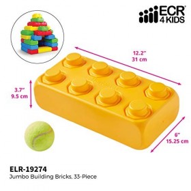 Marioinex 901304&nbsp;Les Blocs de Construction Briques, 33&nbsp;pièces, Multicolore