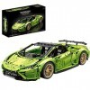 XYB Technic Super Voiture de Sport, 1:8 Technic Voiture course pour Lamborghini Huracán Evo, 3558+ Pièces MOC Voiture de Spor