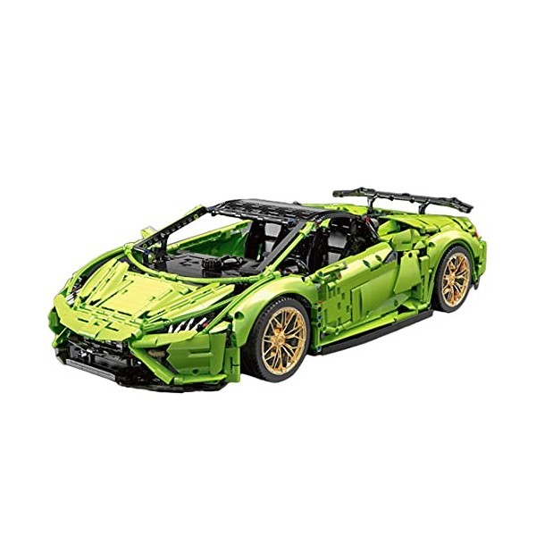 XYB Technic Super Voiture de Sport, 1:8 Technic Voiture course pour Lamborghini Huracán Evo, 3558+ Pièces MOC Voiture de Spor