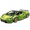 XYB Technic Super Voiture de Sport, 1:8 Technic Voiture course pour Lamborghini Huracán Evo, 3558+ Pièces MOC Voiture de Spor