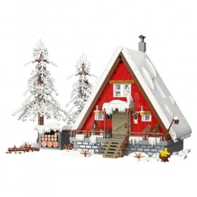 JOYFAN Chalet de Père Noël Bloques de Jeux de Construction, Set de Noël de Bloc de Construction, 2355 pièces Modèle de Collec