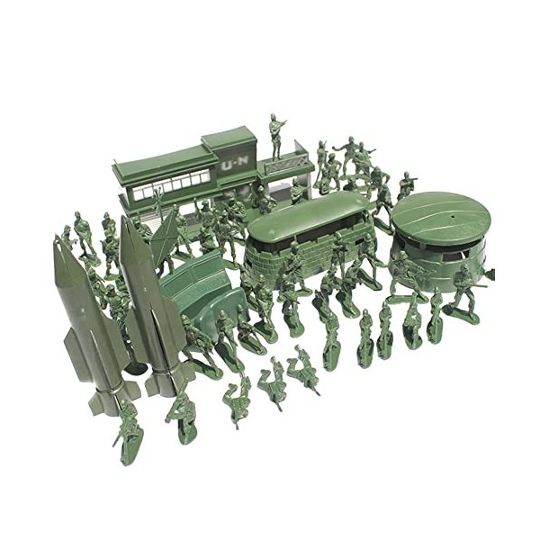 LICHENGTAI 330 pièces Figures Action Army Ensemble, Coffret Set de Jeu Militaire avec Soldats, Tanks, Avions, Drapeaux, Solda