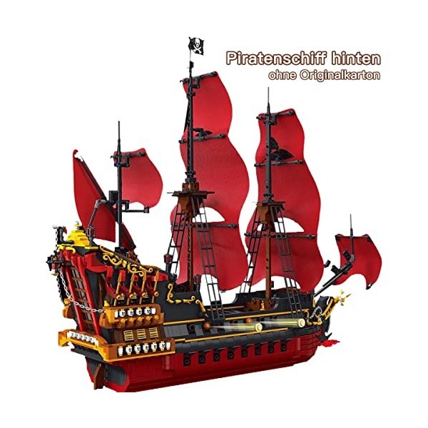 Briques de construction technique de bateau pirate, kit de construction modulaire, bateau de croisière, kit de modélisme pour