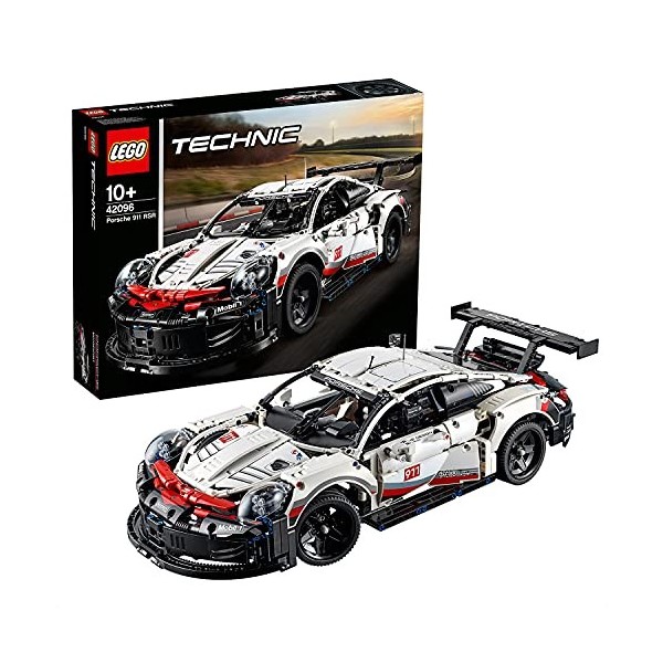 LEGO 42096 Technic Porsche 911 RSR, Set Voiture de Course Détaillée à Construire, Modèle de Collection pour Adultes