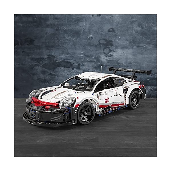 LEGO 42096 Technic Porsche 911 RSR, Set Voiture de Course Détaillée à Construire, Modèle de Collection pour Adultes