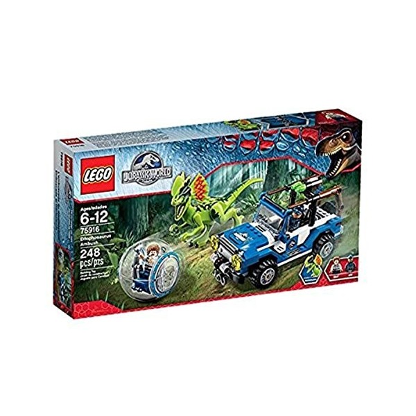 Lego Jurassic World - 75916 - Jeu De Construction - Lembuscade du Dilophosaure