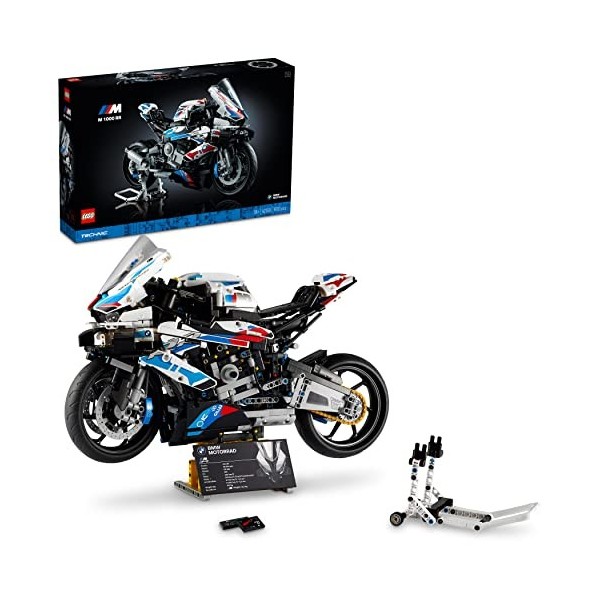 LEGO 42130 Technic BMW M 1000 RR: Modèle Réduit de Moto BMW, Cadeau de Construction pour Enfants et Adultes, Maquette Mécaniq