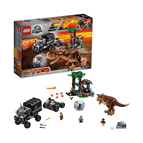 LEGO 75929 Jurassic World Le Carnotaurus et la fuite en Gyrosphère