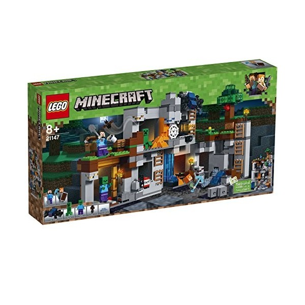 Lego Minecraft - Les Aventures souterraines - 21147 - Jeu de Construction