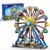 Mould King 11006 Grande roue télécommandée pour carnaval Ferris Wheel Blocs de construction avec éclairage et musique Grand p