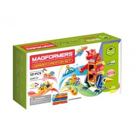 Magformers Wonder Creator 121-Piece Magnetic Construction Set. Make Giant Dinosaur Models and Mega Monsters.
