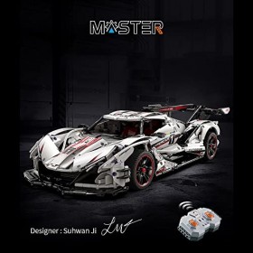 XUOO CADA C61053w 1:8 Technique Voiture de sport, 4449 pièces v12 Hypercar Apollo IE avec 3 moteurs, grand moteur télécommand