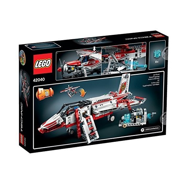 LEGO Technic - 42040 - Jeu De Construction - Lavion des Pompiers