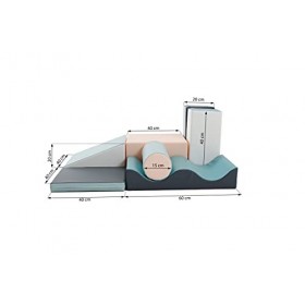 IGLU 7 XL Blocs de Construction en Mousse Jouets éducatifs Modules de Motricité