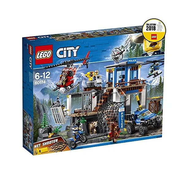 LEGO City - Le poste de police de montagne - 60174 - Jeu de Construction