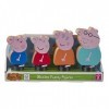 Peppa Pig Figurines familiales en Bois, Jeu imaginatif, Jouets préscolaires, Jouets certifiés FSC, Cadeaux pour Enfants de 2 