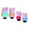 Peppa Pig Figurines familiales en Bois, Jeu imaginatif, Jouets préscolaires, Jouets certifiés FSC, Cadeaux pour Enfants de 2 