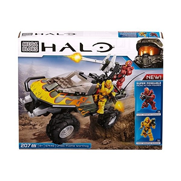 Mega Bloks - 97449 - Jeu De Construction - Halo - Warthog De Feu De LUnsc