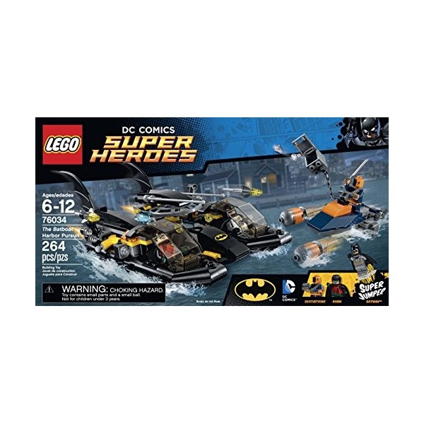 LEGO Super Heroes 76034 the Batboat Harbor Pursuit Building Kit by LEGO