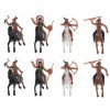 STOBOK Lot de 8 figurines indiennes en plastique - Chevaux - En plastique - Pour équitation