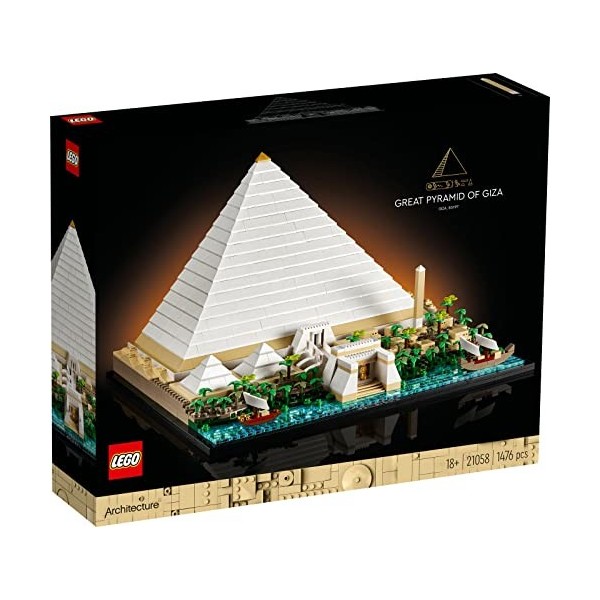 Lego Architecture 21058 Lot de 2 pyramides de Khéops et 21034 Londres