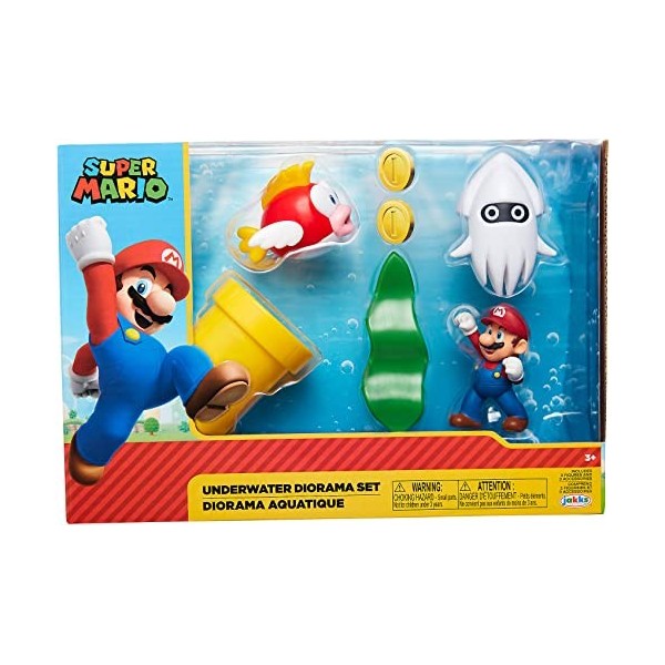 Nintendo Jakks Pacific - 2-1/2 Underwater Diorama Set CS Net 400162 Multicolore