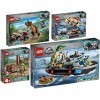 BRICKCOMPLETE Lego 76939 Lot de 4 squelettes 76940 T. Rex exposition fossile, 76941 suivi du carnotaure et 76942 fuite du bar