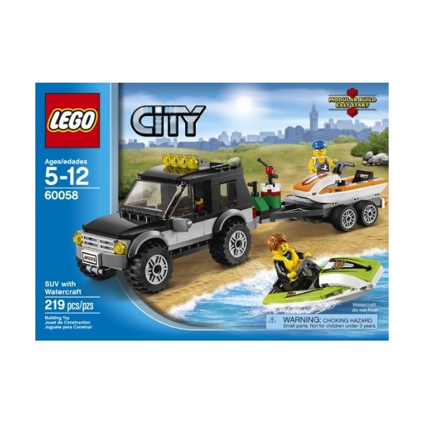 LEGO City Camping-Car avec Bateau – Jeux de Construction Multicolore, 5 Année s , 219 pièce s , 12 Ans s 