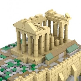 Modulaire Architecture Blocs De Construction 2139pièces MOC Acropolis - Microscale Nano Micro Blocs De Construction Mini Ense