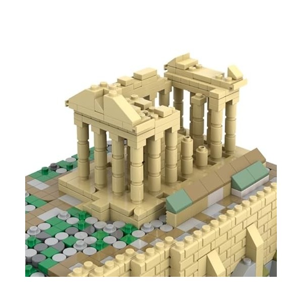 Modulaire Architecture Blocs De Construction 2139pièces MOC Acropolis - Microscale Nano Micro Blocs De Construction Mini Ense