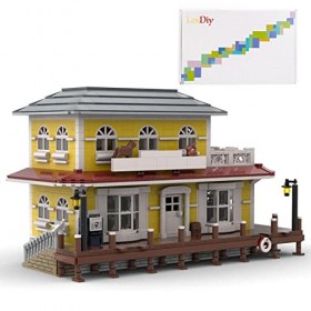 Generic Blocs de construction Maison Pet Shop Modular Building, blocs de serrage architecture modèle blocs de construction, c